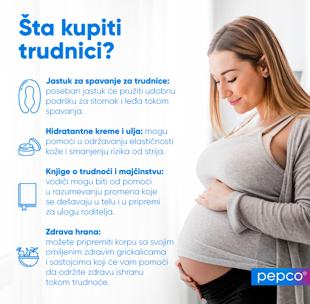 Pepco infografika: Šta kupiti trudnici?