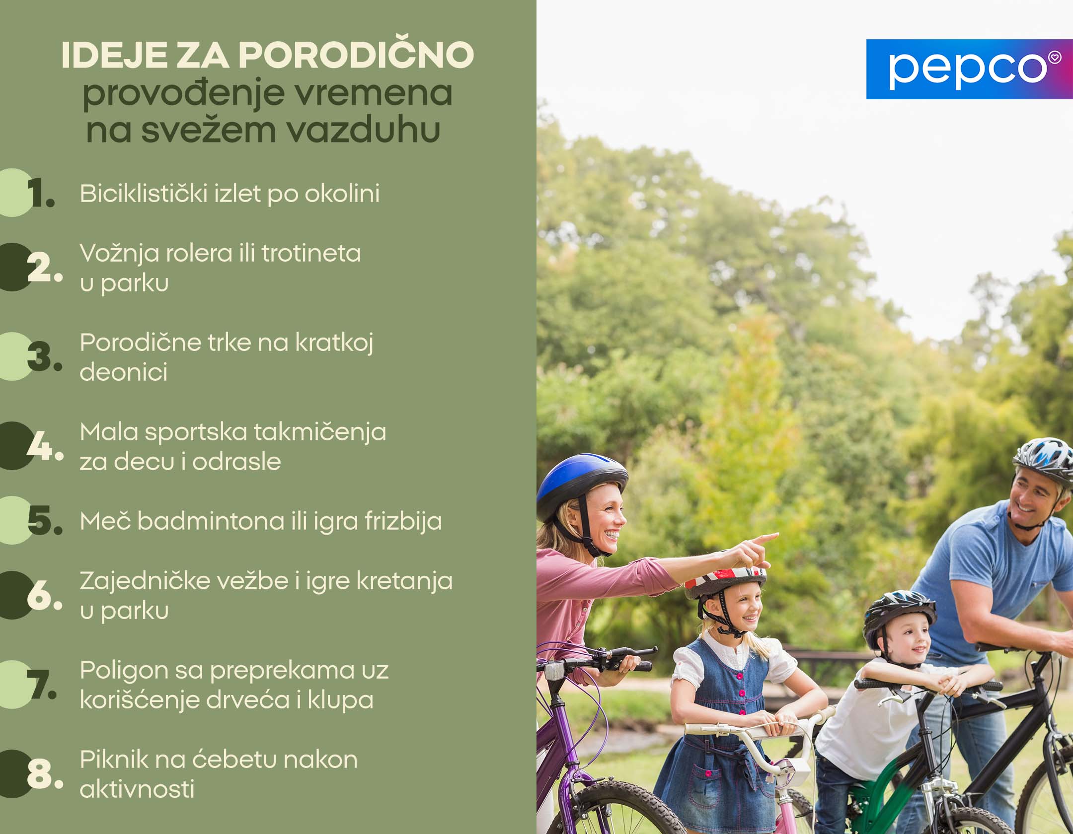 DEJE ZA PORODIČNO provođenje vremena na svežem vazduhu 