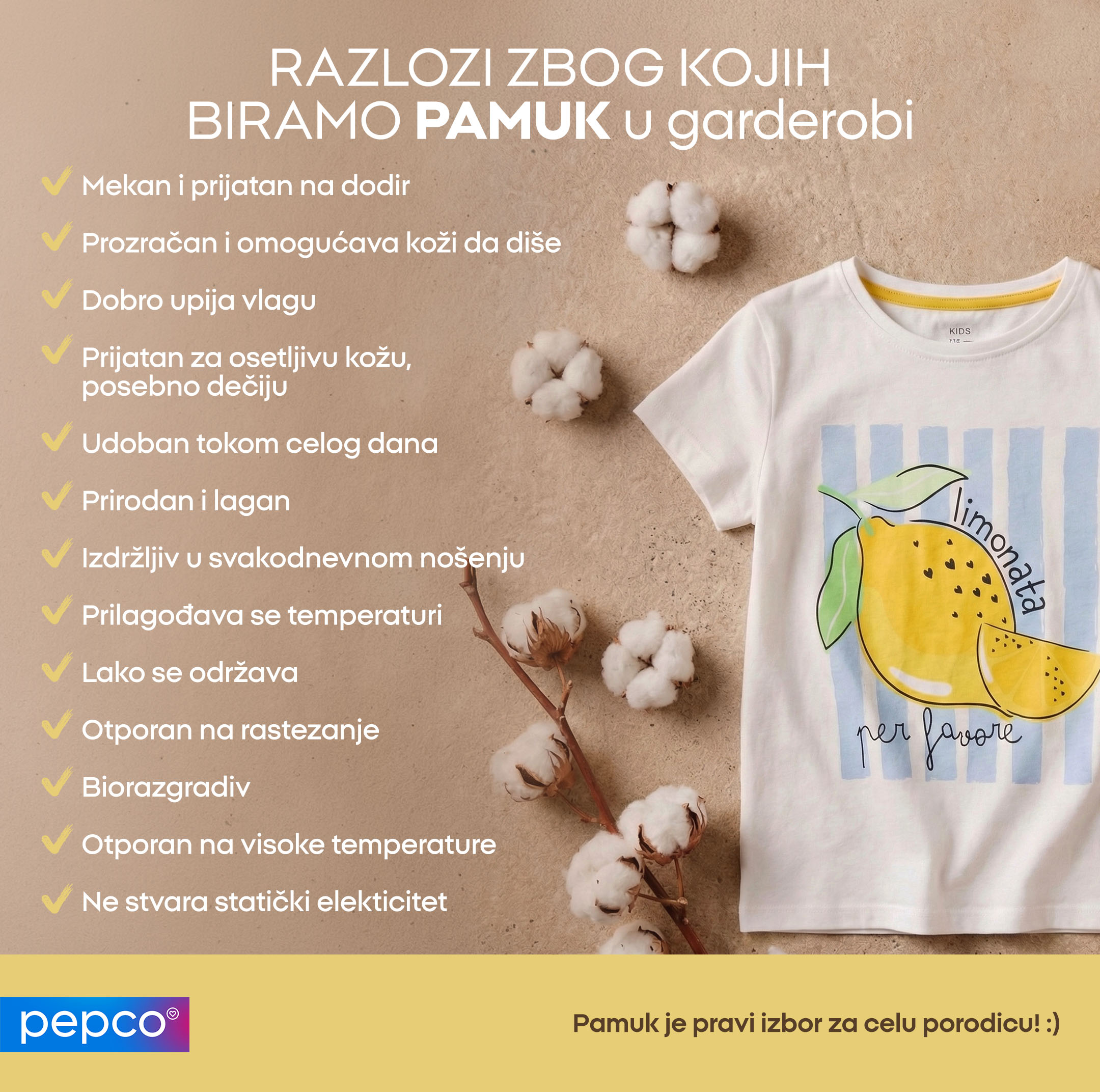 Razlozi zbog kojih biramo pamuk u garderobi.