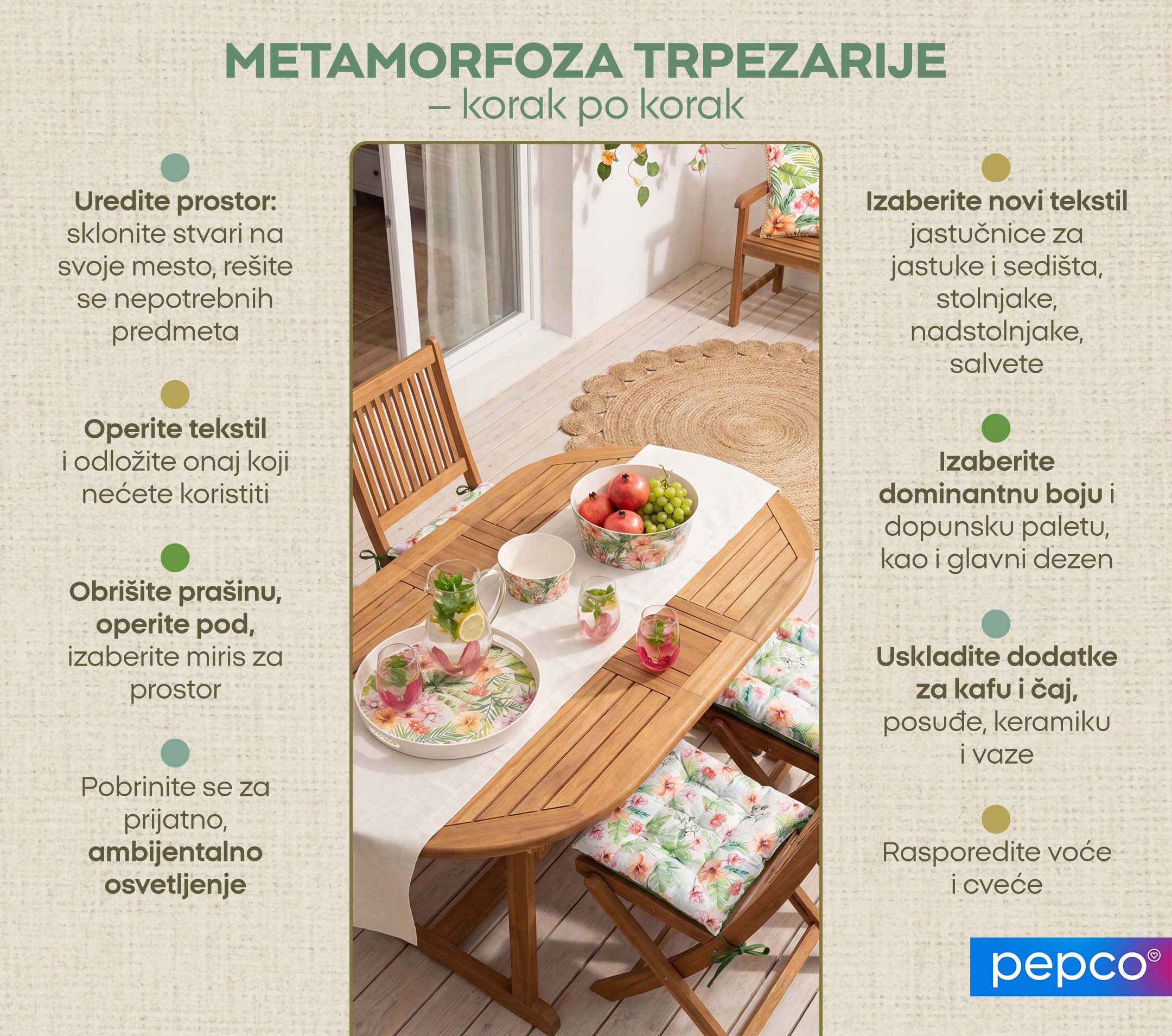 METAMORFOZA TRPEZARIJE – korak po korak